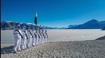 Indo Tibetan Border Police personnel near the bank of Pangong lake, in Ladakh. (PTI file) Indo Tibetan Border Police personnel near the bank of Pangong lake, in Ladakh. (PTI file)