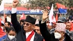 Prachanda (left, in picture) a former prime minister, said protests to oppose Oli's "unconstitutional" move would rage across Nepal.(AFP) Prachanda (left, in picture) a former prime minister, said protests to oppose Oli's "unconstitutional" move would rage across Nepal.(AFP)