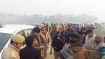 UP police men at the encounter site at Kasganj.(HT Photo) UP police men at the encounter site at Kasganj.(HT Photo)