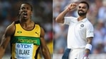 Yohan Blake (L) and Virat Kohli. (Getty Images) Yohan Blake (L) and Virat Kohli. (Getty Images)