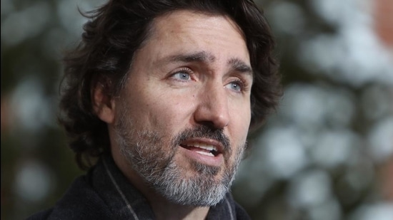 Justin Trudeau, Canada's PM, speaks during a news conference in Ottawa, Canada on February 5, 2021. (Bloomberg)