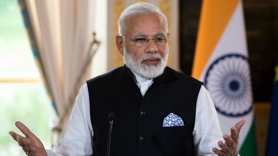 Dominican PM Roosevelt Skerrit on Tuesday effusively praised PM Modi for quickly accepting the request for Covid vaccines that has enabled his country to advance its vaccine schedule.(AP)