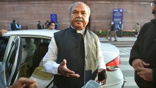 "Congress MPs in the country's Parliament are also telling lies on the agrarian reform laws," Tomar said. (PTI) "Congress MPs in the country's Parliament are also telling lies on the agrarian reform laws," Tomar said. (PTI)