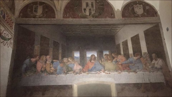 Leonardo da Vinci’s 'Last Supper' mural reopens to art lovers with short wait(Twitter/chintskap)