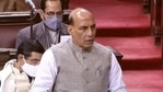 Rajnath Singh informing the Rajya Sabha about current situation in eastern Ladakh. (RSTV/Screengrab ) Rajnath Singh informing the Rajya Sabha about current situation in eastern Ladakh. (RSTV/Screengrab )