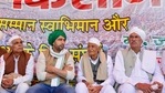 Rashtriya Lok Dal vice-president Jayant Chaudhary during the 'Kisan Mahapanchayat' at Shamli in Uttar Pradesh.(PTI) Rashtriya Lok Dal vice-president Jayant Chaudhary during the 'Kisan Mahapanchayat' at Shamli in Uttar Pradesh.(PTI)