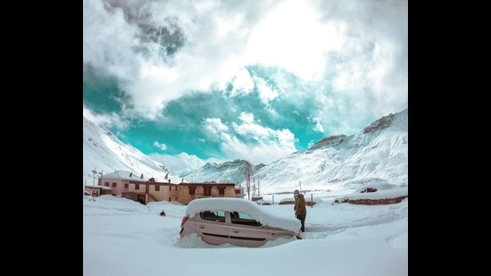 Hotels in Spiti valley will open in the second week of April once the valley tides over the water scarcity due to sub-zero temperatures after heavy snowfall this season. (HT Photo) Hotels in Spiti valley will open in the second week of April once the valley tides over the water scarcity due to sub-zero temperatures after heavy snowfall this season. (HT Photo)