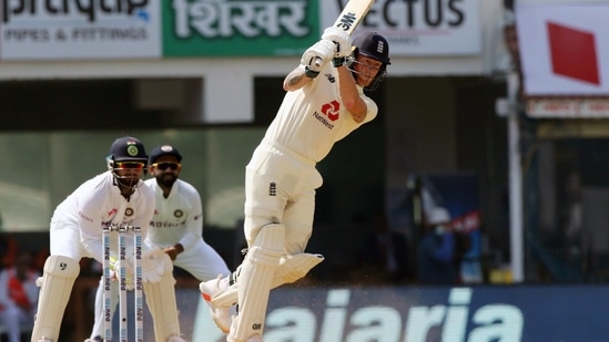 England's Ben Stokes plays a shot during the First test match between India and England at MA Chidambaram Stadium in Chennai (ANI) England's Ben Stokes plays a shot during the First test match between India and England at MA Chidambaram Stadium in Chennai (ANI)