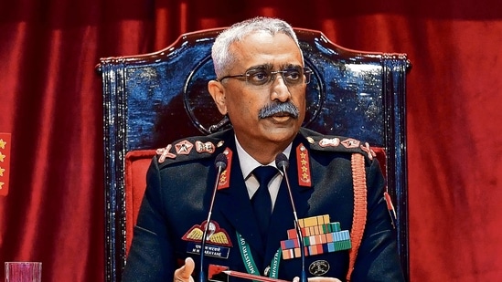 Indian Army chief General Manoj Mukund Naravane addressing a press conference. (PTI file photo) Indian Army chief General Manoj Mukund Naravane addressing a press conference. (PTI file photo)