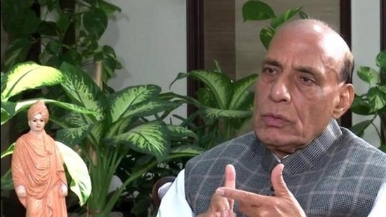 Defence minister Rajnath Singh. (ANI) Defence minister Rajnath Singh. (ANI)