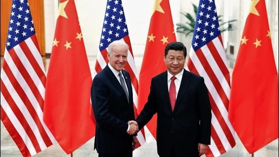 Chinese President Xi Jinping shakes hands with then US vice president Joe Biden in Beijing on December 4, 2013. (Reuters file) Chinese President Xi Jinping shakes hands with then US vice president Joe Biden in Beijing on December 4, 2013. (Reuters file)