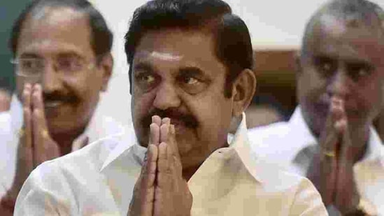 Earlier, in January in Coimbatore, Palaniswami was seen in a skull cap addressing Muslims at an event. Throughout his campaign Palaniswami has repeated that minorities will be protected under his government. (PTI PHOTO). Earlier, in January in Coimbatore, Palaniswami was seen in a skull cap addressing Muslims at an event. Throughout his campaign Palaniswami has repeated that minorities will be protected under his government. (PTI PHOTO).