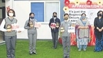 Students during the prize distribution at Manav Mangal High School. HT PHOTO Students during the prize distribution at Manav Mangal High School. HT PHOTO