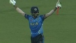Mohammed Azharuddeen is delighted after scoring his century in Syed Mushtaq Ali Trophy(BCCI) Mohammed Azharuddeen is delighted after scoring his century in Syed Mushtaq Ali Trophy(BCCI)