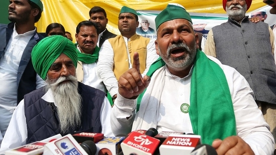 BKU leader Rakesh Tikait. (ANI Photo) BKU leader Rakesh Tikait. (ANI Photo)