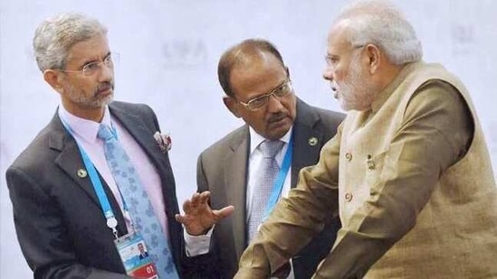 Under PM Modi’s overall guidance, EAM Jaishankar churned the diplomatic channels with China while NSA Doval manoeuvred the Indian forces against PLA on ground. (PTI) Under PM Modi’s overall guidance, EAM Jaishankar churned the diplomatic channels with China while NSA Doval manoeuvred the Indian forces against PLA on ground. (PTI)