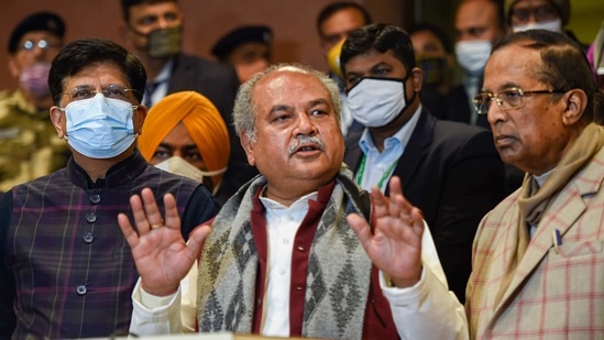Union Minister for Agriculture and Farmers' Welfare Narendra Singh Tomar . (PTI) Union Minister for Agriculture and Farmers' Welfare Narendra Singh Tomar . (PTI)