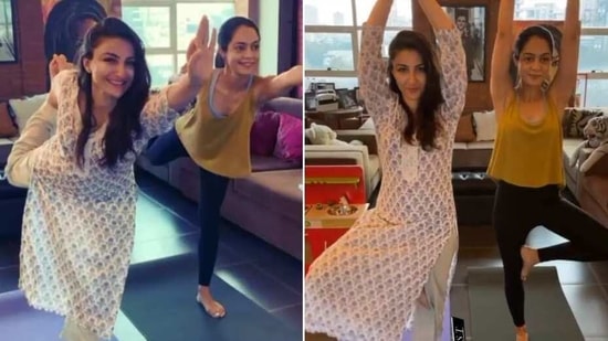 Soha Ali Khan shares snippets from workout routine(Instagram/ sakpataudi) Soha Ali Khan shares snippets from workout routine(Instagram/ sakpataudi)