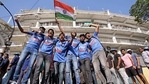 Indian cricket team fans at the M.A. Chidambaram Cricket Stadium, before the start of the second test match between India and England in Chennai on Saturday. (ANI Photo) Indian cricket team fans at the M.A. Chidambaram Cricket Stadium, before the start of the second test match between India and England in Chennai on Saturday. (ANI Photo)