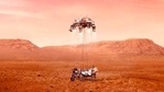 This illustration provided by NASA shows the Perseverance rover landing on Mars.(AP) This illustration provided by NASA shows the Perseverance rover landing on Mars.(AP)