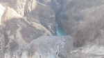 The lake formed in Rishi Ganga catchment area above Raini village.(SDRF) The lake formed in Rishi Ganga catchment area above Raini village.(SDRF)