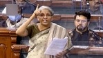 **EDS: VIDEO GRAB** New Delhi: Finance Minister Nirmala Sitharaman speaks in the Lok Sabha during ongoing Budget Session of Parliament, in New Delhi, Saturday, Feb. 13, 2021. (LSTV/PTI Photo)(PTI02_13_2021_000052A)(PTI) **EDS: VIDEO GRAB** New Delhi: Finance Minister Nirmala Sitharaman speaks in the Lok Sabha during ongoing Budget Session of Parliament, in New Delhi, Saturday, Feb. 13, 2021. (LSTV/PTI Photo)(PTI02_13_2021_000052A)(PTI)