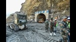 Rescue operations continue at Tapovan Tunnel, following the Sunday's glacier burst in Joshimath, Chamoli, Uttarakhand, February 10, 2021 (PTI) Rescue operations continue at Tapovan Tunnel, following the Sunday's glacier burst in Joshimath, Chamoli, Uttarakhand, February 10, 2021 (PTI)