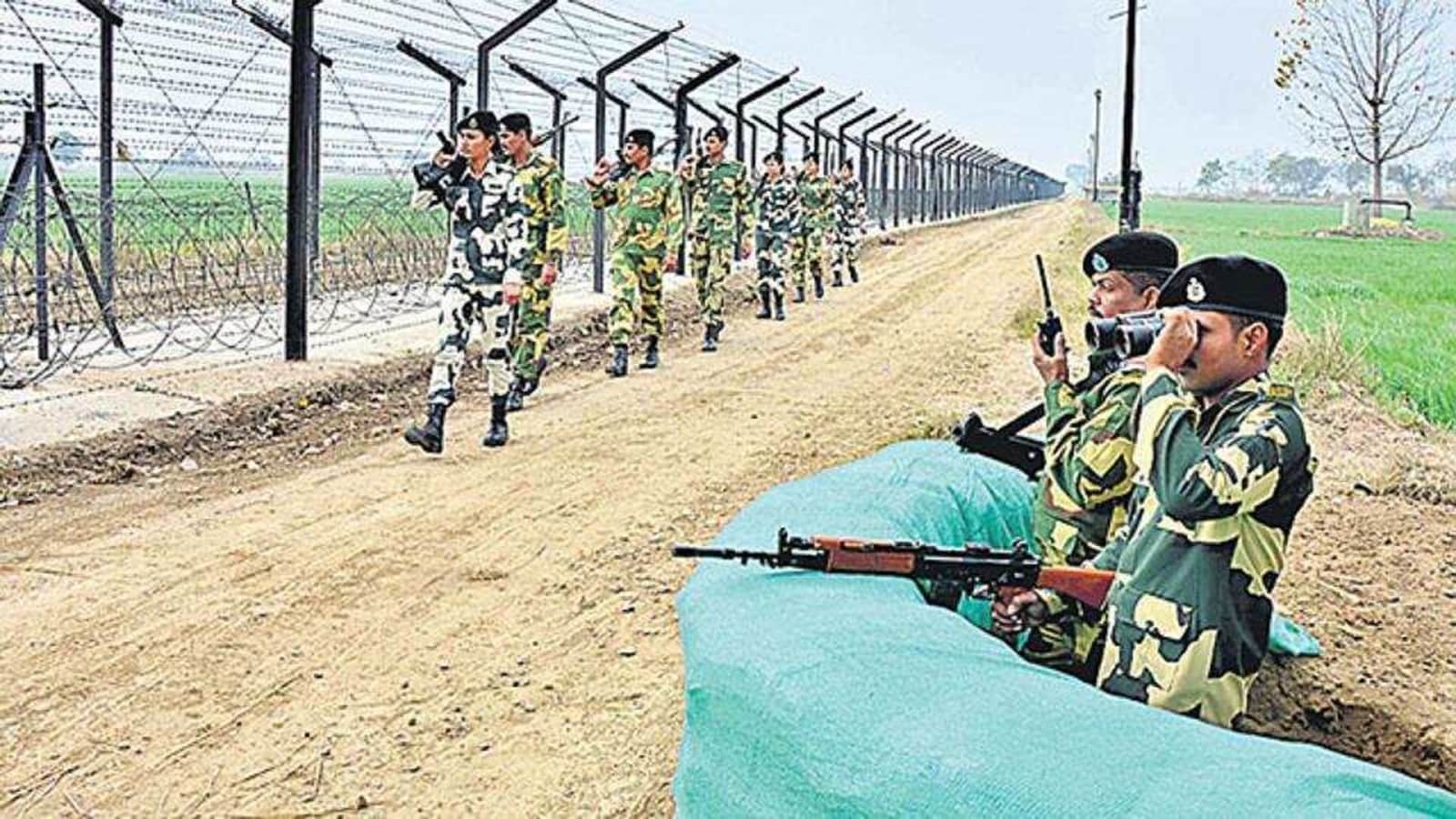 Security forces thwart drug smuggling attempt at international border; 1 shot down | Latest News India - Hindustan Times