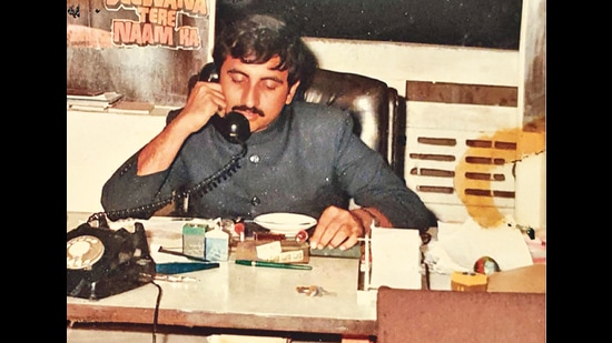 Dharmesh Darshan at his father’s office in Indore, where his passion for films developed Dharmesh Darshan at his father’s office in Indore, where his passion for films developed