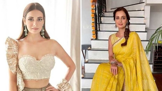 Dia Mirza in ethnic attires(Instagram/ diamirzaofficial)