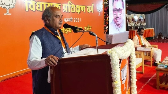 The Minister further stated that even the Congress party does not take Rahul Gandhi's statements seriously. (Twitter/@nstomar) The Minister further stated that even the Congress party does not take Rahul Gandhi's statements seriously. (Twitter/@nstomar)