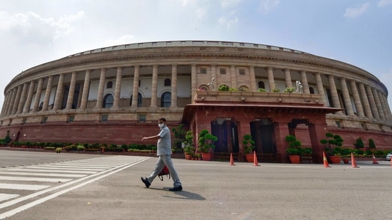 The recess allows department-related standing committees to examine demands for grants of various ministries. The Finance Bill and related demands for grants are passed in the second phase of the Budget session.(HT File)
