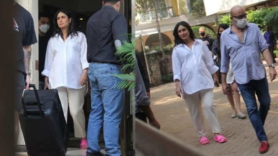 Kareena Kapoor steps out for yet another work assignment just days before delivery. See pics ...