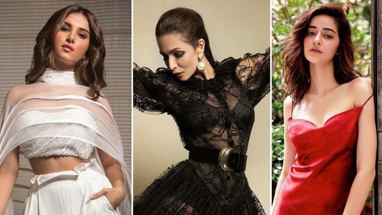 Tara Sutaria, Malaika Arora and Ananya Panday (Instagram) Tara Sutaria, Malaika Arora and Ananya Panday (Instagram)