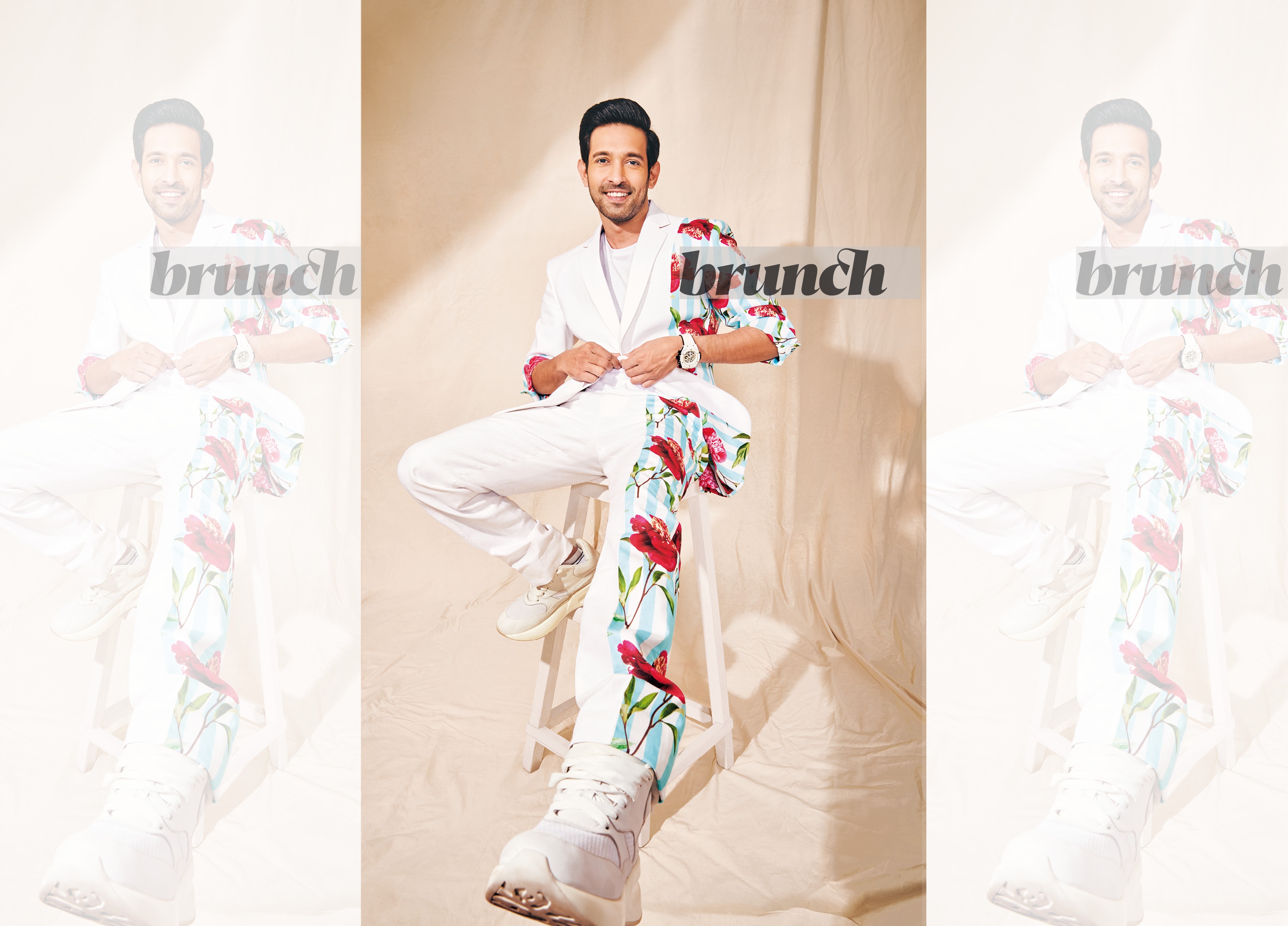 Vikrant says his building watchman watches Mirzapur at 11 pm after he shuts the society gates! Suit, NM Design Studio; T-shirt, Celio; shoes, Alexander McQueen (Prabhat Shetty) Vikrant says his building watchman watches Mirzapur at 11 pm after he shuts the society gates! Suit, NM Design Studio; T-shirt, Celio; shoes, Alexander McQueen (Prabhat Shetty)