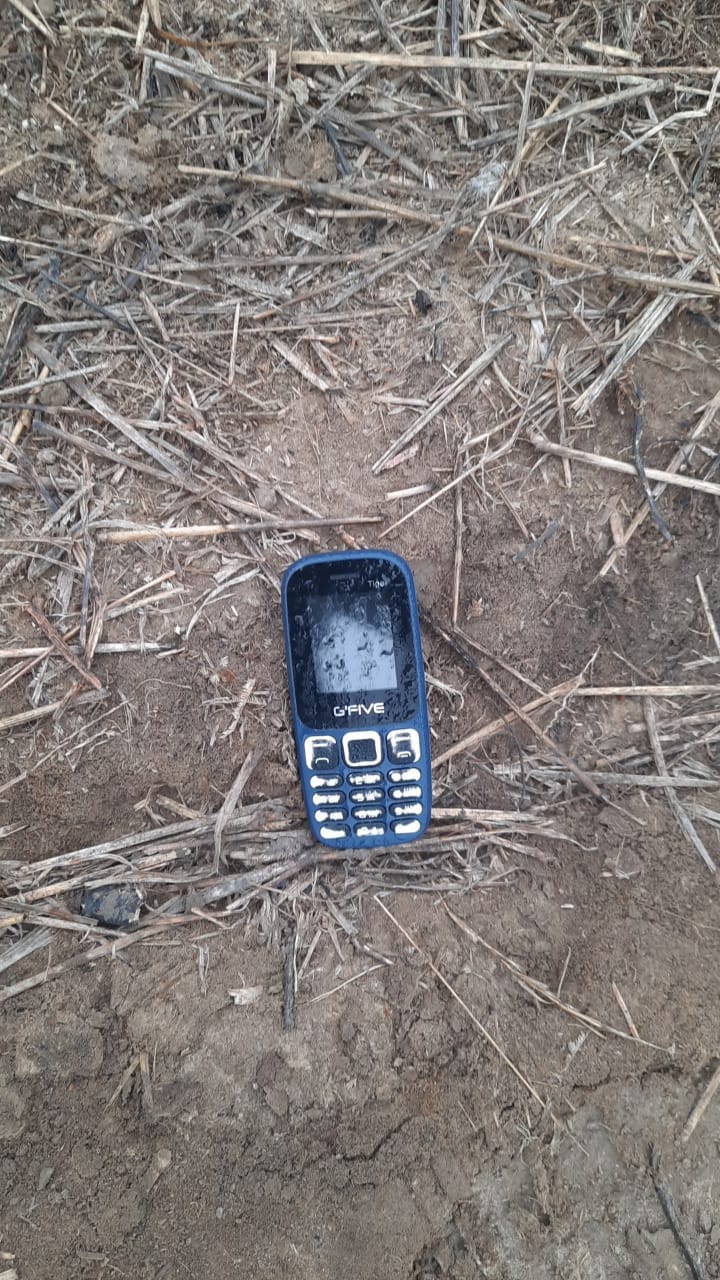 A mobile phone was found in possession of the smuggler. (SOURCED) A mobile phone was found in possession of the smuggler. (SOURCED)