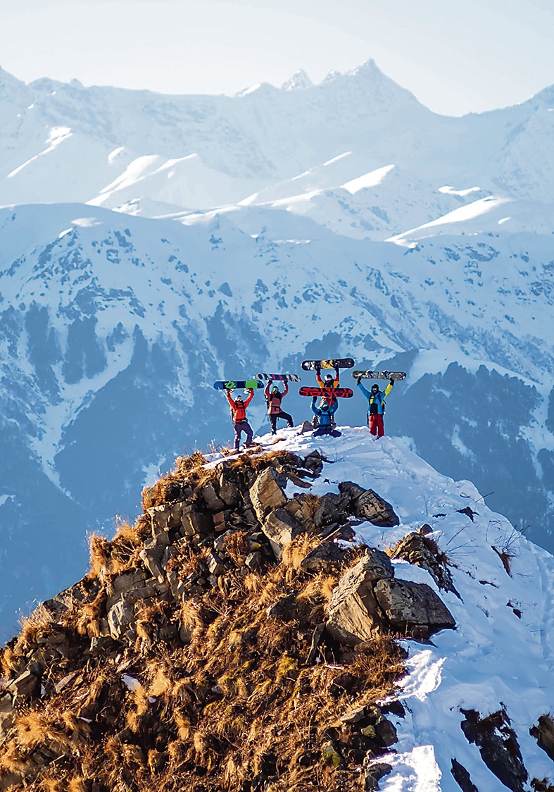 Snowboarding in the wild, amid breathtaking landscapes. (Photo: Ramesh Iyer) Snowboarding in the wild, amid breathtaking landscapes. (Photo: Ramesh Iyer)