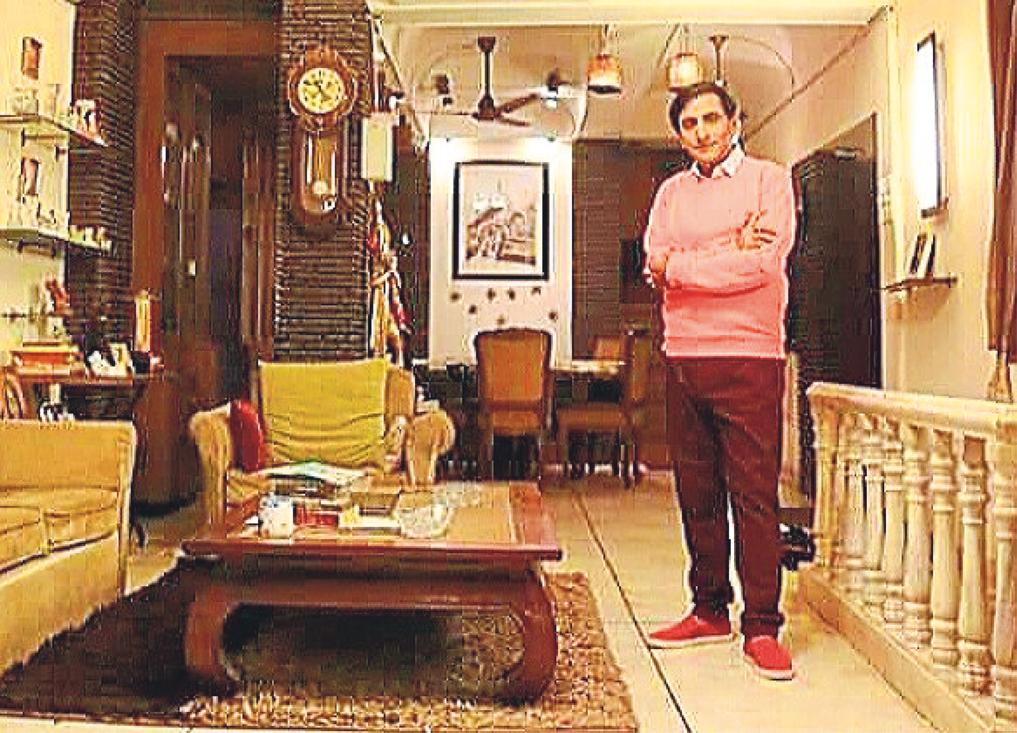 Dharmesh all dressed up for his birthday at his Pali Hill bungalow, in Mumbai