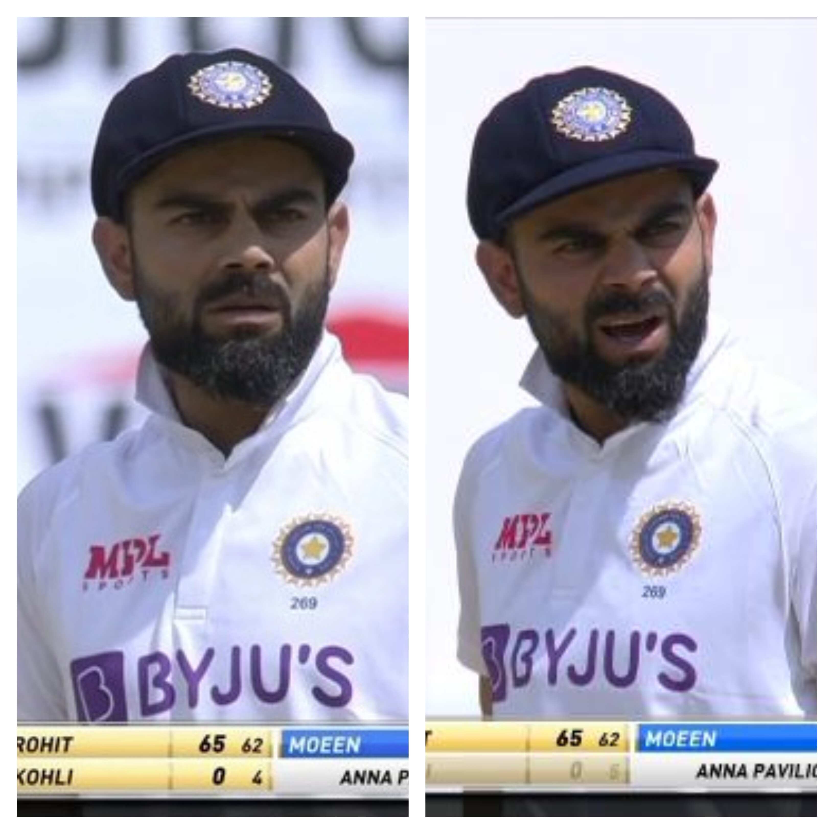 Virat Kohli stood in disbelief after getting clean bowled by Moeen Ali Virat Kohli stood in disbelief after getting clean bowled by Moeen Ali