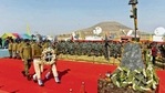 CRPF personnel proceed to lay a wreath at a memorial for the Central Reserve Police Force troopers killed in the 2019 Pulwama attack, at the battalion headquarters in Lethpora, Pulwama, on Sunday.(HT Photo) CRPF personnel proceed to lay a wreath at a memorial for the Central Reserve Police Force troopers killed in the 2019 Pulwama attack, at the battalion headquarters in Lethpora, Pulwama, on Sunday.(HT Photo)