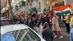 A file picture of Indian diaspora holding a 'Tiranga rally' against Republic Day violence, in Vancouver. (ANI file) A file picture of Indian diaspora holding a 'Tiranga rally' against Republic Day violence, in Vancouver. (ANI file)