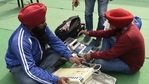 Election officials check Electronic Voting Machines (EVMs) at a distribution centre in Amritsar on Saturday, ahead of municipal elections in Punjab.(AFP Photo) Election officials check Electronic Voting Machines (EVMs) at a distribution centre in Amritsar on Saturday, ahead of municipal elections in Punjab.(AFP Photo)