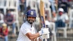 Ajinkya Rahane from India will play bullet during the 1st day of the second test match of cricket between India and England, at MA Chidambaram Stadium.  (PTI)