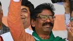 JMM working president Hemant Soren launched the party’s poll campaign from Jhargram on January 28. (PTI PHOTO).
