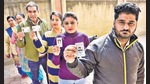 Voters lined up to cast their votes outside a polling station at Khanna in Ludhiana district on Sunday. (Gurpreet Singh/HT) Voters lined up to cast their votes outside a polling station at Khanna in Ludhiana district on Sunday. (Gurpreet Singh/HT)