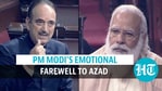 PM Narendra Modi was emotional while giving a farewell to Ghulam Nabi Azad from Rajya Sabha.
