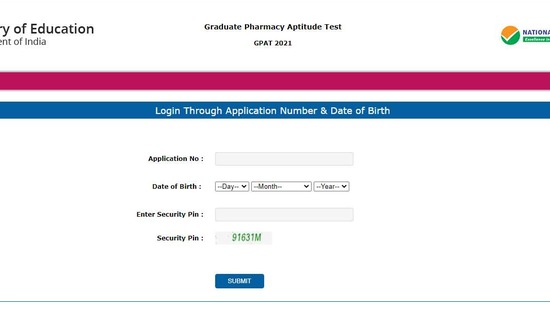 GPAT admit card 2021.(Screengrab )