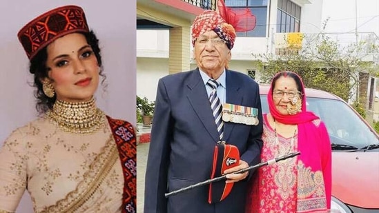Kangana Ranaut has shared wedding anniversary pictures of her grandparents. Kangana Ranaut has shared wedding anniversary pictures of her grandparents.