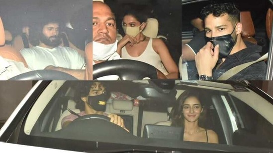 Vijay Deverakonda, Deepika Padukone, Siddhant Chaturvedi, Ishaan Khatter and Ananya Panday at Karan Johar's house party. Vijay Deverakonda, Deepika Padukone, Siddhant Chaturvedi, Ishaan Khatter and Ananya Panday at Karan Johar's house party.