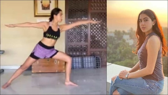 Valentine’s Day: Sara Ali Khan says be your own ‘bae’ with Yoga’s Virabhadrasana(Instagram/saraalikhan95)